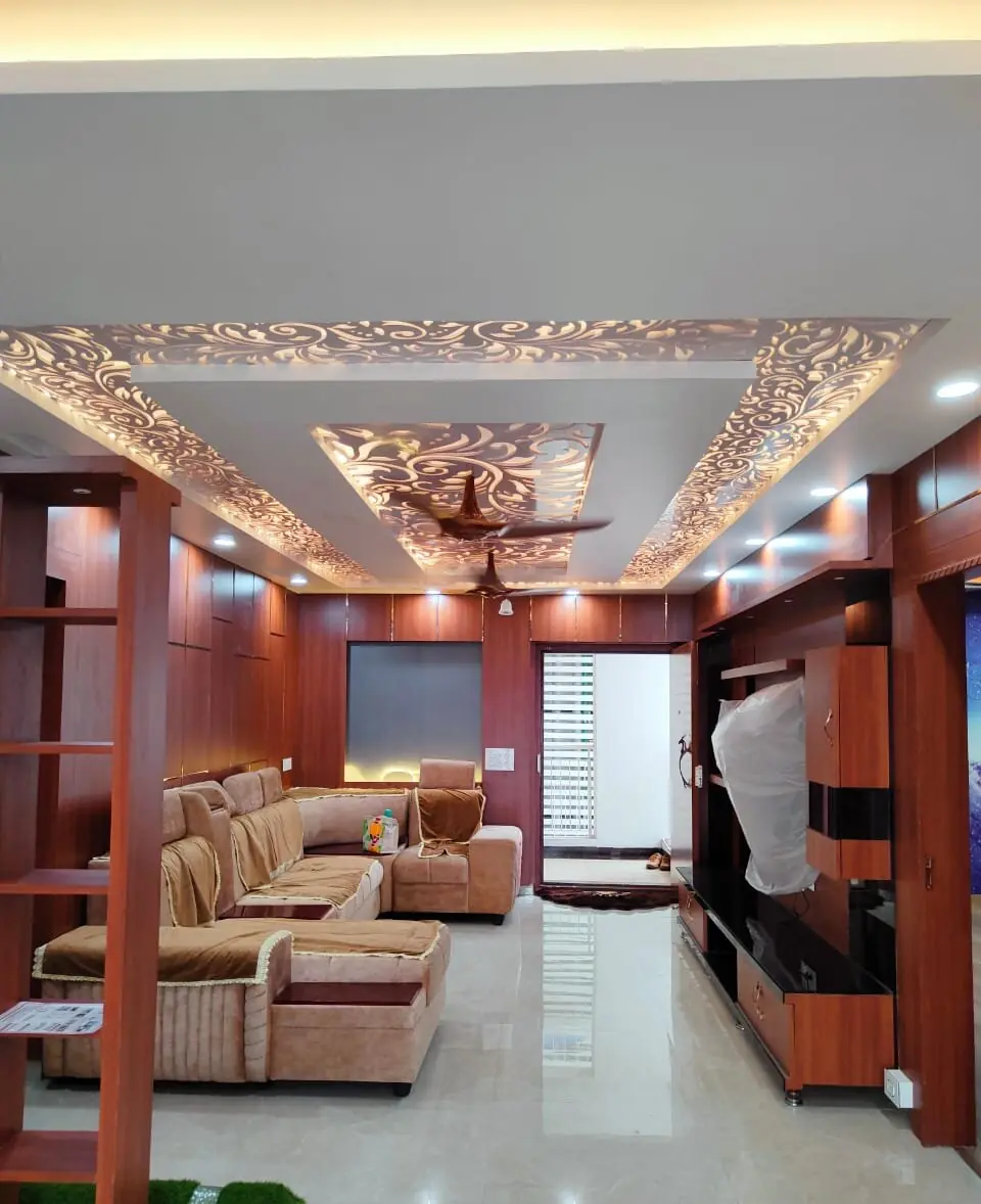 Gypsum, PVC & VOX Ceiling project photo 5 by MNS Interiors